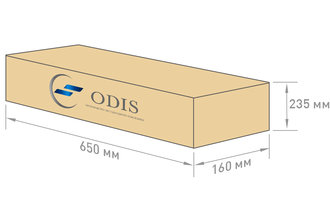 Габариты упаковки светильника OS-PROM-P-40(12d-L)
