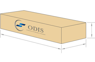 Габариты упаковки светильника OS-OPTIM-30 OPL