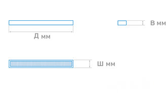 Размеры светильника OS-UNI 5055-70.1500(198D)